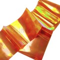 Mirror foil 06, Naranja, 5 x 50 cm.