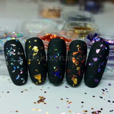 Foil "Vidrio roto" 06, Amarillo multicolor, 2,5 g.