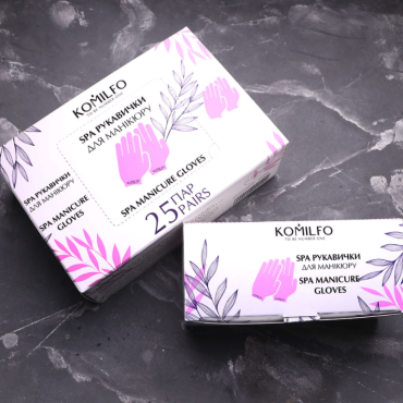 SPA Guantes para manicura Komilfo, 25 par