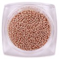 Microbolitas caviar metálicas Komilfo, Oro rosado, 1 mm