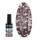 Esmalte Permanente Oxxi Star Gel 010 (Marrón chocolate con brillo), 10 ml.