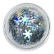 Decoración Copos de nieve 01, Plata Multicolor