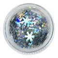 Decoración Copos de nieve 01, Plata Multicolor