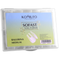 Tips de gel Komilfo SoFast Ballerina Medium, 240 uds, 12 medidas