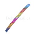 Cinta adhesiva, Multicolor purpurina, 3 mm.
