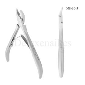 Staleks PRO - Alicates para la cutícula de manos y pies (boca de corte: 3 mm)