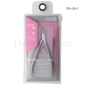 Staleks PRO - Alicates para la cutícula de manos y pies (boca de corte: 3 mm)