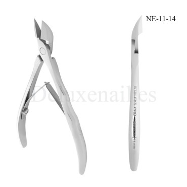 Staleks PRO - Alicates para la cutícula de manos y pies (boca de corte: 14 mm)