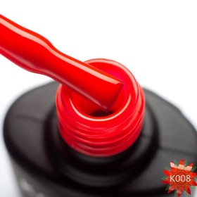 Esmalte Permanente Kaleidoscopic K008 Komilfo, Rojo Ferrari Neón, 8 ml