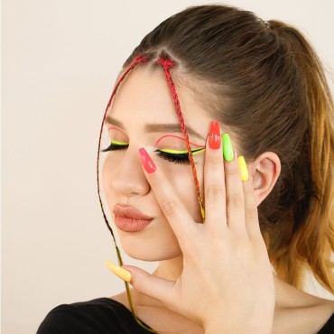 Esmalte Permanente Kaleidoscopic K006 Komilfo, Zanahoria Neón, 8 ml