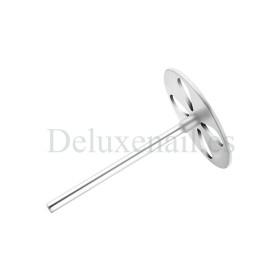 PDLset-25 (L-Ø25 mm) Set Podo Disco Alargado Staleks de acero inoxidable con 5 discos desechables, Grano 180