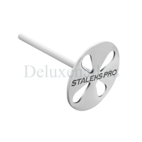 PDLset-25 (L-Ø25 mm) Set Podo Disco Alargado Staleks de acero inoxidable con 5 discos desechables, Grano 180