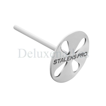 PDLset-25 (L-Ø25 mm) Set Podo Disco Alargado Staleks de acero inoxidable con 5 discos desechables, Grano 180