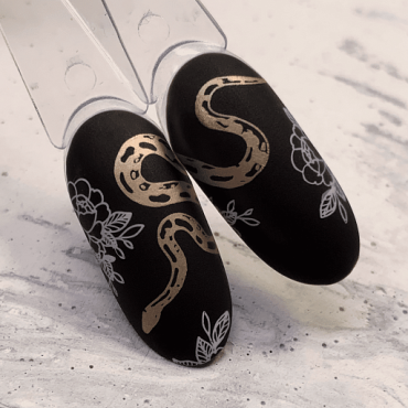 Esmalte con pegajosidad Stamping Dark 02, Blanco, 10 ml