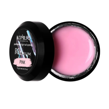 Gel constructor Premium Komilfo Pink, Rosa, 15 g