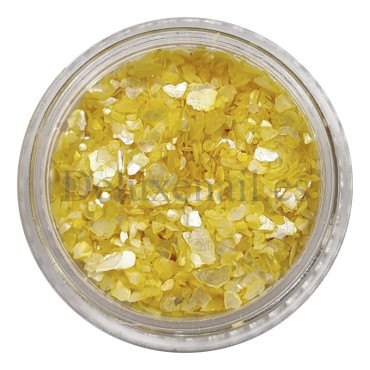 Concha Rota perlada copos pequeños 04, Amarillo, 2 gr