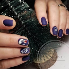 Esmalte Permanente Komilfo D222, Azul violeta oscuro, 8 ml