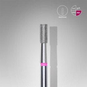 Fresa Roja Cilindro, Ø2.5 mm, FA20R025/6, grano suave, Staleks
