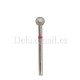 Fresa Roja Bola, Ø5 mm, 856.104.001.047.050, grano suave, RosBel