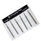 Kit de 6 fresas Azules Bala, Ø1.8 mm, FA60B018/4, grano medio, Staleks