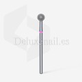 Fresa Roja Bola, Ø5 mm, FA01R050, grano suave, Staleks