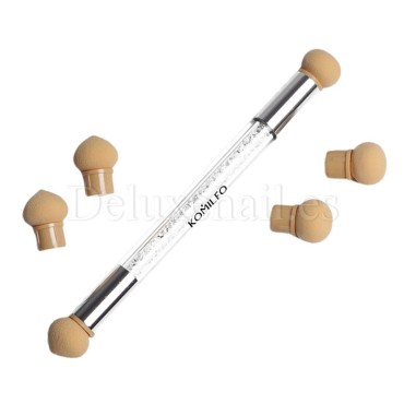 Pincel Esponja para diseños degradados Komilfo AirBrush (pincel+4 esponjas)