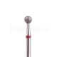 Fresa Roja Bola, Ø4 mm, F113, grano suave, Dark