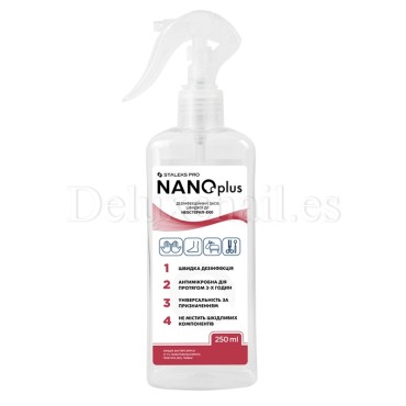 NANOplus Staleks - Liquido para desinfectar manos, pies, superficie e instrumentos, 250 ml