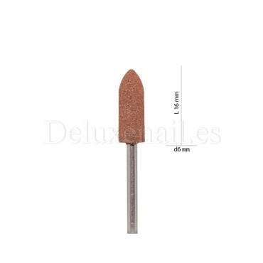 Fresa pulidora de silicona marrón SP152 EC№2, grano duro, RoyalBeauty
