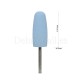 Fresa pulidora de silicona azul SC171 F, grano suave, RoyalBeauty
