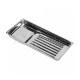 Bandeja de acero inoxidable Staleks, 19.5x9 cm, 1ud