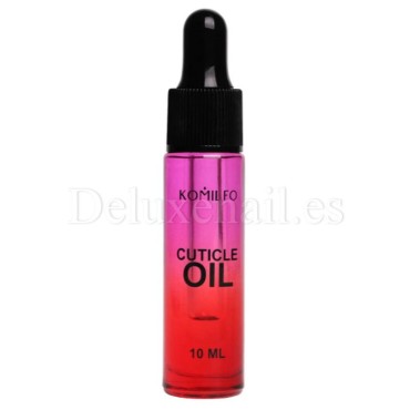 Aceite de cutícula y uñas con pipeta Komilfo, Aroma de Frutos del bosque, 10 ml.