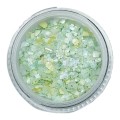 Concha Rota perlada copos pequeños 17, Verde pastel, 2 gr