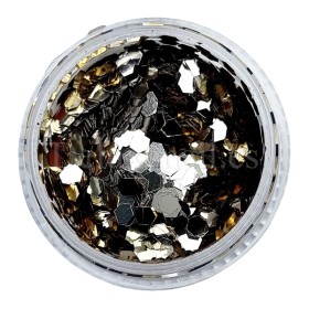 Lentejuelas 004, Oro blanco, 2,5 mm