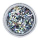 Lentejuelas 16, Plata multicolor, 1 mm