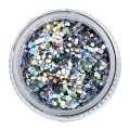 Lentejuelas 16, Plata multicolor, 1 mm