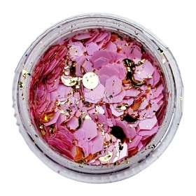 Lentejuelas con potal Mix 45, Rosa, Diferentes tamaños