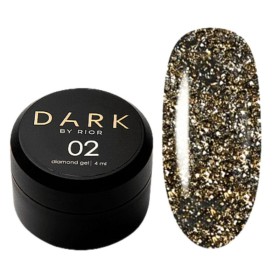Pintura de gel Dark Diamond Gel 002, Dorado Claro, 5 gr