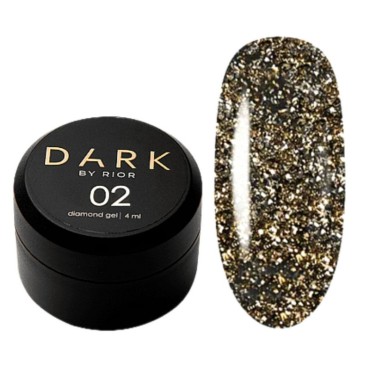 Pintura de gel Dark Diamond Gel 002, Dorado Claro, 5 gr