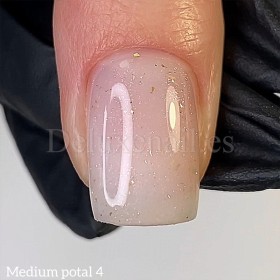 Gel Medium Potal Gel 04 Dark, Blanco Lechoso con foil dorado, 15 ml