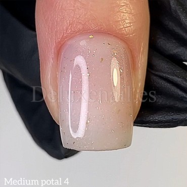 Gel Medium Potal Gel 04 Dark, Blanco Lechoso con foil dorado, 15 ml