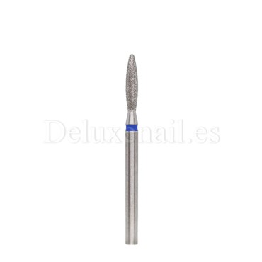 Fresa Azul Llama sin punta Kmiz, Ø2.3 mm, grano medio, ref: 866.104.243.100.023 safe end