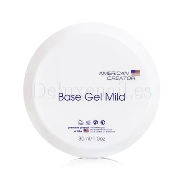 Base Gel Mild AMERICAN CREATOR, base elástica para aumentar la adherencia (prebase), transparente, 30 ml