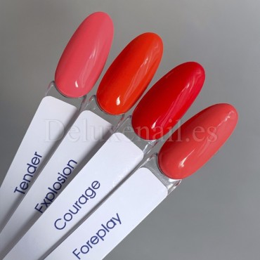 Esmalte Permanente Explosion American Creator, Coral anaranjado neón, 15 ml