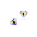Cristales Komilfo, Crystal AB, Corazón 5 (5x6 mm.), 2 uds
