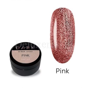 Pintura de gel Dark Liner Gel Pink, Rosa, 5 ml