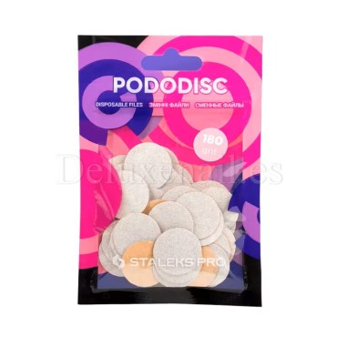 PDF-20-180w (M-Ø20 mm) Pack de discos desechables Staleks, Grano 100, 50 uds