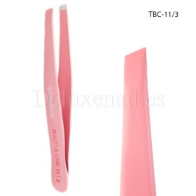 TBC-11/3 - Pinza para las cejas Staleks Beauty&Care, forma biselada, 5 mm