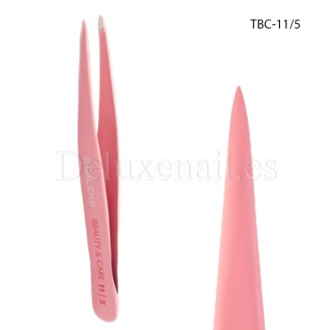 TBC-11/5 - Pinza para las cejas Staleks Beauty&Care, forma puntiaguda, 1 mm