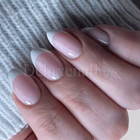 Gel constructor Dark Medium Gel 33, Rosa claro con micro brillo, 15 ml